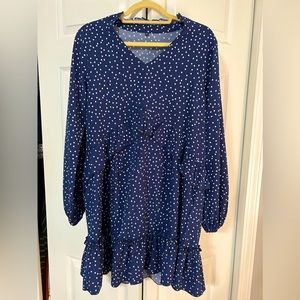 Navy blue, size large dress